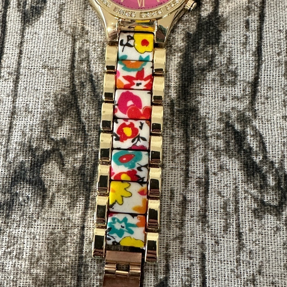 Floral detail watch multicoloured new gift jewellery - Picture 3 of 12